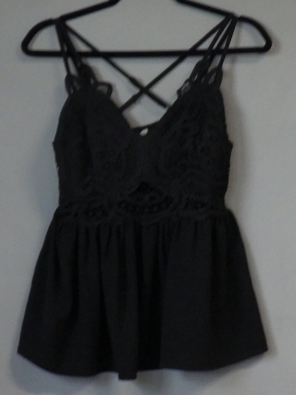 Main Strip Baby Doll Crochet Camisole